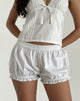 Afbeelding van Picu Korte broek met volants in Popeline Wit