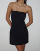 Afbeelding van Jeriah Bandeau Mini Jurk in Zwart