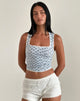 Afbeelding van Jinisia Corset Top in Bloemenstreep
