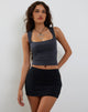 Afbeelding van Jinsu Crop Top in Lycra Ocean Storm