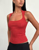 Afbeelding van Jinsu Top in Textured Stretch Rood