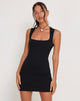 Afbeelding van Jinsuen Bodycon Mini Dress in Zwart