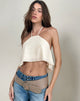 Afbeelding van Jivika Crop Top in Chiffon Crème