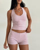 Afbeelding van Sera Short in Roze en Grijs Jersey Stripe