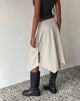 Afbeelding van MOTEL X JACQUIE Karsyn Asymmetrische Midi Rok in Haver