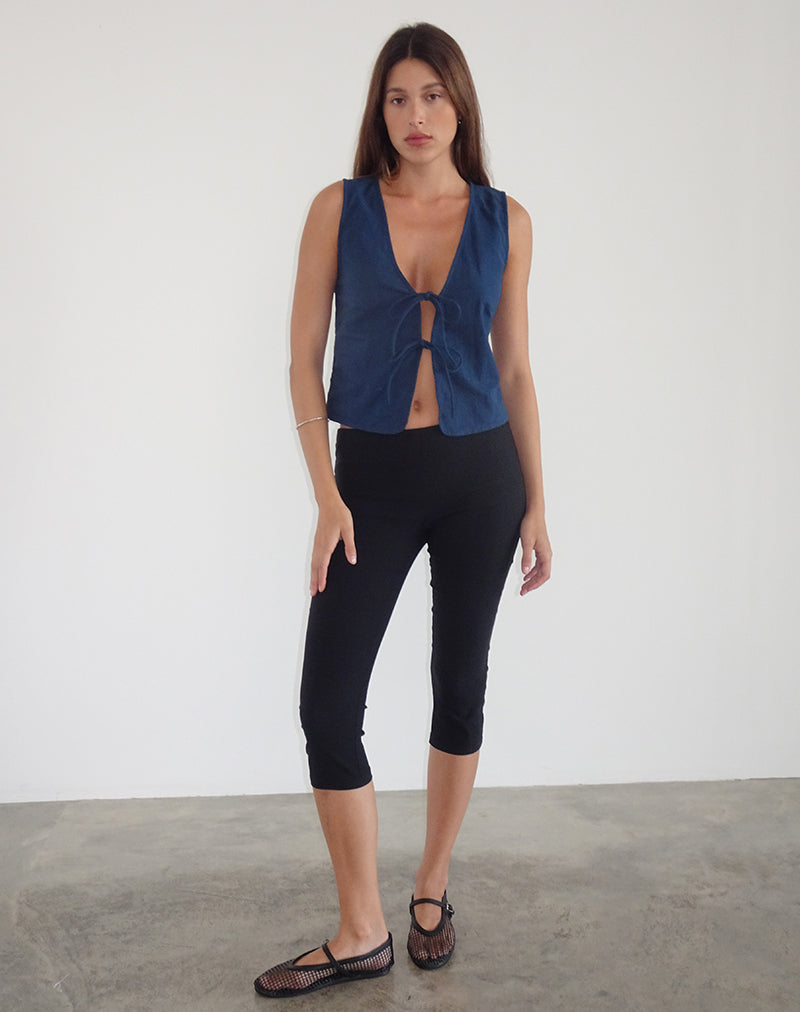 Kayve Top met Stropdas in Navy