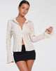 Afbeelding van Keani overhemd in Crinkle Beige