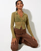 Afbeelding van Kelly shirt in Mesh Olive