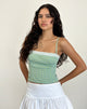 Afbeelding van Kinaya Cami Top in Blauw en Geel Ruitje