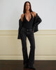 Afbeelding van Kitty Diepe Bodysuit in Zwart