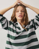 Afbeelding van Kumara Rugby Shirt in Groen, Khaki en Wit