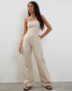 Afbeelding van Kyaria Bandeau Jumpsuit in Ecru