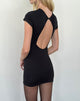 Afbeelding van Kyuki Mini jurk in zwart lycra