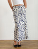 Afbeelding van Latika Rok in Grunge Floral Flock Cream