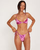 Afbeelding van Laufey Bikinitop in Abstract Bloemig Roze