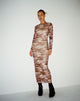 Afbeelding van Laura Midi Dress in Camo