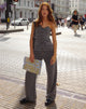 beeld van MOTEL X JACQUIE Lavan Corset Top in Charcoal