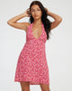 Afbeelding van Leana Mini Dress in Ditsy Floral Pink