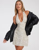 Afbeelding van Leana Mini Dress in Tonal Zebra