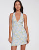Afbeelding van Leana Mini Dress in Washed Out Pastel Floral