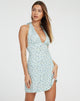 Afbeelding van Leana Mini Dress in Pretty Petal Green