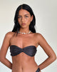 Afbeelding van Linda Twist Bikinitop in donkergrijs
