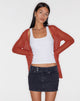 Afbeelding van Low Rise Minirok in Denim Black Wash