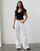 Afbeelding van Low Rise Roomy Jeans in Echt Wit