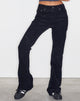 Afbeelding van Low Rise Bootleg Jeans in Koord Zwart