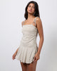 Afbeelding van Makani Mini Dress in Cupro Havermelk