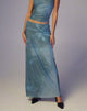 Afbeelding van Nola Maxi Rok in Lumen Bloemig Blauw
