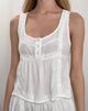 Afbeelding van Maple Scoop Neck Peplum Top in Ivoor