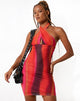 Afbeelding van Matita Bodycon Jurk in Solarized Oranje en Roze