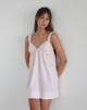 Afbeelding van Melda Tea Mini Dress in Popeline Lichtroze