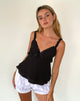 Afbeelding van Melinda Frill Edge Cami Top in Zwart