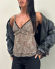 Afbeelding van Melinda Frill Cami Top in Chiffon Luipaard