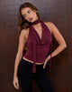 Afbeelding van Menora Cowl Neck Top in Bourgondië Curpo