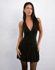 Afbeelding van Mercer Drop Waist Mini Dress in Zwart