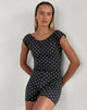 Afbeelding van Meredith Rugloos Playsuit in Polka Zwart