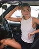 Afbeelding van Monelo Vest Top in Textured Mesh Wit