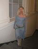 Afbeelding van Nauri Mesh Bardot Top in Blauwgrijs