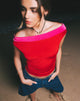 Afbeelding van Halle Bardot Top in Rood Roze