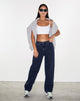 Afbeelding van Parallel Jeans in Blauw en Zwart