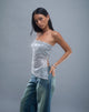 Afbeelding van Brilia Bandeau Top in Pailletten-Brei Zilver