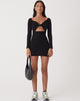 Afbeelding van Motel X Olivia Neill Sadia Mini Dress in Crepe Zwart