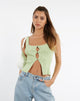 beeld van MOTEL X JACQUIE Naini Top in ribtricot Pastel Lime