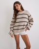 Afbeelding van Namirta Trui in Mono Stripe Oat