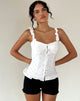 Afbeelding van Neroli Corset Top in Broderie Wit