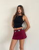 Afbeelding van Nidya Aline Mini Rok in Bourgondië