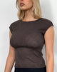 Afbeelding van Nova Top in jacquard breisel bruin
